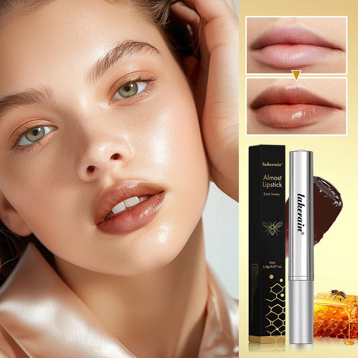 Black Honey Lipstick Long Lasting Moisturizing Natural Lip Plumper Makeup Lip Plumping Gloss Cosmetics Exfoliating for Lip